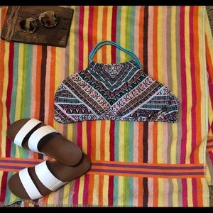 Vibrant colored swim top